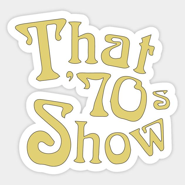 That 70s show vintage style 90s logo Sticker by Window House